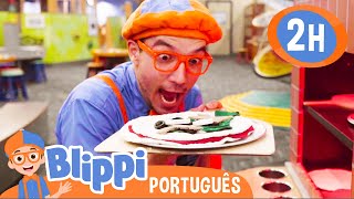 Blippi Conhece Diferentes Profissões  2 HORAS DO BLIPPI BRASIL  Vídeos Educativos para Crianças [upl. by Atiroc120]