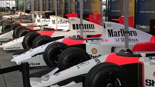 Every Ayrton Senna Mclaren and Toleman on display [upl. by Baras]