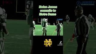 DePaul Catholic RB Nolan James commits to notredame [upl. by Mcnair670]