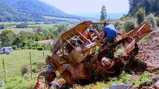 Rescuing A Cat D4D Dozer Abandoned for Years on a Steep Hillside [upl. by Arraeit]