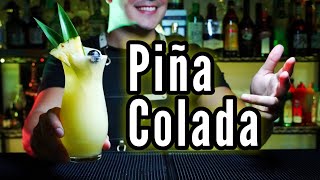 🍹PIÑA COLADA CLASICA 🍍 COCTEL CON RON BLANCO  Mentor joglan [upl. by Leirol]