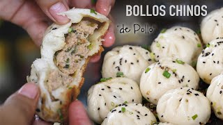 BOLLITOS CHINOS DE POLLO SÚPER RICOS ¡PRUÉBALOS 😋  PAN CHINO BAOZI [upl. by Page]