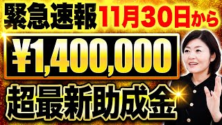 【緊急速報】1番人気の助成金が11月30日から改正！ぜひ確認してください！ [upl. by Edmunda]