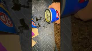 How to Prime a Horizontal Oil Filter 🛢️ shorts oilfilter mechanic [upl. by Ecyob123]