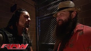 The Shield comes facetoface with The Wyatt Family Raw Feb 24 2014 [upl. by Claude]