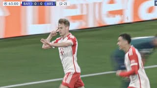 Joshua Kimmich Goal vs Arsenal  Bayern Munich vs Arsenal [upl. by Adnauq]