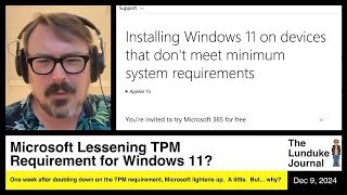 Microsoft Lessening TPM Requirement for Windows 11 [upl. by Yeoz76]