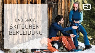 Skitourenausrüstung Die Bekleidung – Tutorial 917 Deutsch  LAB SNOW [upl. by Enilesoj]