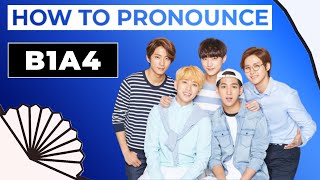 B1A4 How to Pronounce shorts [upl. by Joab]