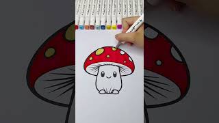 🍄 Fairy Tale Toadstool Coloring  Cute amp Magical Marker Fun ✨🎨 [upl. by Thane559]