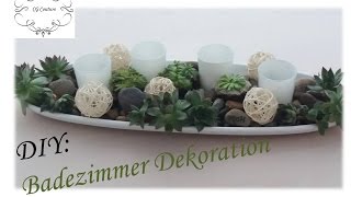 DIY Badezimmer Dekoration selber machen mit Sukkulenten  Frühlingsdekoration [upl. by Ramirolg406]