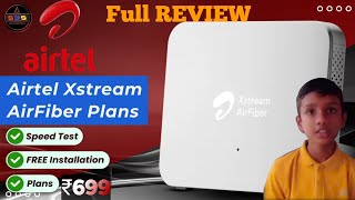 Airtel Xstream AirFiber Review • Plans  Speed Test  Unlimited WiFi With Cheapest Price 🔥 With DTH [upl. by Leinad]