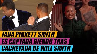 JADA PINKETT SMITH ES CAPTADA RIENDO TRAS CACHETADA DE WILL SMITH [upl. by Petunia355]