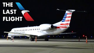 The LAST American ERJ145 Flight to Champaign Changing Times [upl. by Ardekal]