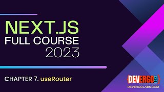 Navigating with UseRouter Hook in Nextjs 13 14  CH 7  Tutorial from basic to advanced App Router [upl. by Leima]