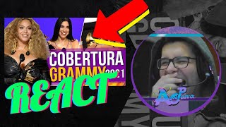 REACT A DIOGO PARÓDIAS  Cobertura Grammy 2021 AewPaiva [upl. by Lady731]