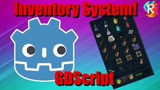 Godot 43 GDScript How To Make An Easy Inventory System With ItemLists tutorial godot gdscript [upl. by Mcgruter]