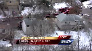 Man critically injured in Olathe house fire [upl. by Lipski]