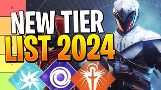 Destiny 2 Tier List 2024  What Is The Best Subclass amp Class In 2024 [upl. by Drawdesemaj501]