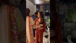 Ushna Shah with husband Hamza Amin at restaurant launch in Karachi [upl. by Ygief]