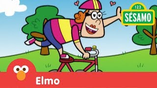 Sésamo ¡Elmo y el canal de las bicicletas [upl. by Saideman]