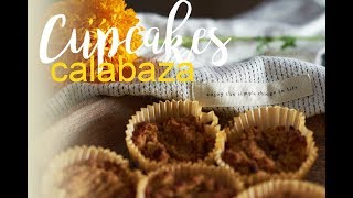 CUPCAKES de CALABAZA veganos Día de Muertos  Brenda Yoga [upl. by Einimod]