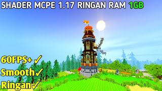 SHADER MCPE 117 NO LAG RAM 1GB  Mcpe shaders [upl. by Claire]