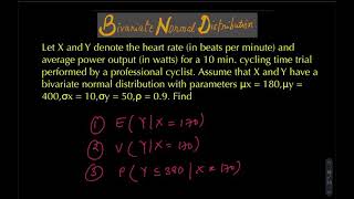 Bivariate normal distribution solved example 2a [upl. by Norreht892]