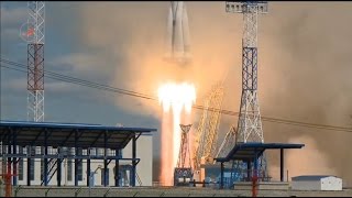 First Soyuz Launch from Vostochny Cosmodrome [upl. by Nylac]