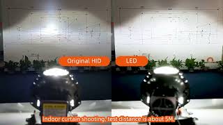 The Best D1S LED Headlight Bulbs VS Original 55W HID Xenon Lamp [upl. by Aicirtal]