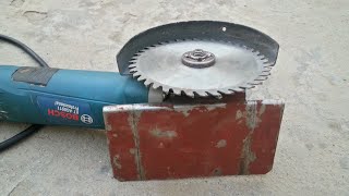 Balanced Base Stand Angle Grinder 4 and 5 Smooth Safety And Fast cutting making at home [upl. by Yentuoc]