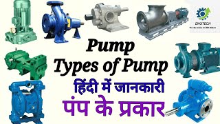 Pump  Types of Pump in hindi  Positive Displacement Pump  Non Positive Displacement Pump  पंप [upl. by Cornie]