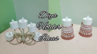 Diy diya holder ideas  Diya stand  Diwali decoration ideas [upl. by Aynuat]