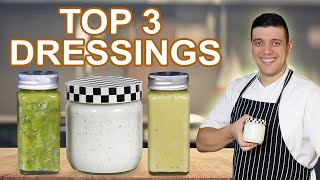 The Top 3 Most Popular Salad Dressing Recipes [upl. by Shepp]