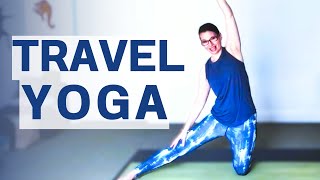 Yoga Stretches for BEFORE or AFTER Travel  no props needed [upl. by Bartolemo490]