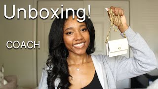 Unboxing Coach Essential Half Flap Card Case  what fits inside [upl. by Smallman]