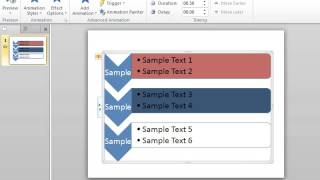 PowerPoint 2010 Remove an Animation in a SmartArt Graphic [upl. by Eilahtan315]