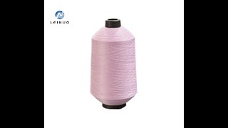 Nylon 70d2 yarn high elastic nylon yarn dyed yarn pink color high quality made in china [upl. by Leahcimaj678]