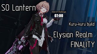 Elysian Realm  Lantern LDS Finality Kurukuru Build Full Run  Honkai Impact 3rd BETA 75 [upl. by Stearne]