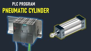 Pneumatic Cylinder PLC Programming Industrial Project Tutorial  S7 300 PLC Program for Beginners [upl. by Yerkovich]