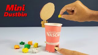 Mini Dustbin from paper cup  how to make dustbin [upl. by Godliman]