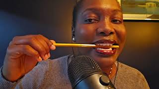 ASMR Pencil Noms  Nibbling Mouth Sounds [upl. by Graaf587]