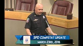 SPD Compstat Meeting March 23rd 2016 [upl. by Senhauser437]