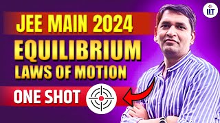 JEE Main 2024  JEE Physics  Law of Motion  Equilibrium  by JP Mishra Sir [upl. by Akcimehs]