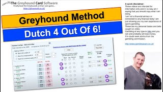 Betfair Greyhound Dutching SIMPLE Method  Dutch 4 OUT OF 6 selections [upl. by Ramon45]