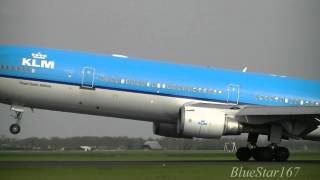 KLM Royal Dutch Airlines McDonnell Douglas MD11 PHKCE takeoff from AMSEHAM Schiphol RWY 36L [upl. by Taran943]