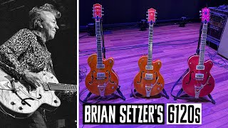 Brian Setzers Vintage Gretsch Guitars 6120s [upl. by Alyar]