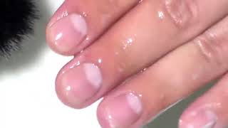 como hacer un baño de acrilico en uñas naturales rapido [upl. by Enaffit762]