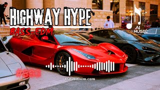 Highway Hype 🎧 Bass Boosted 🔥Best of EDM 🔥 instrumental 🔥 Car  House  Party 🔥 AI Music [upl. by Ardy]