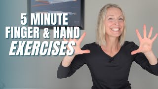 5 Minute Finger and Hand Stiffness Exercise Routine for Both Hands No Equipment Required [upl. by Anna-Diane]